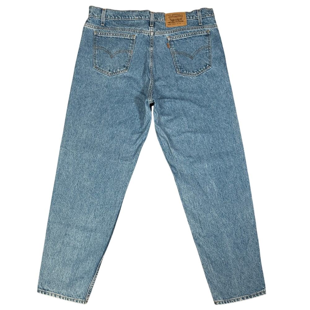 Vintage 1996 Levi’s 550 Orange Tab Jeans 40x32 Relaxed Tapered USA Denim
